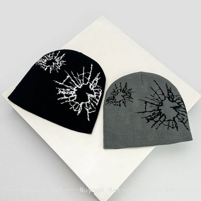New Men Women Color Block Cullet Jacquard Knitted Hats