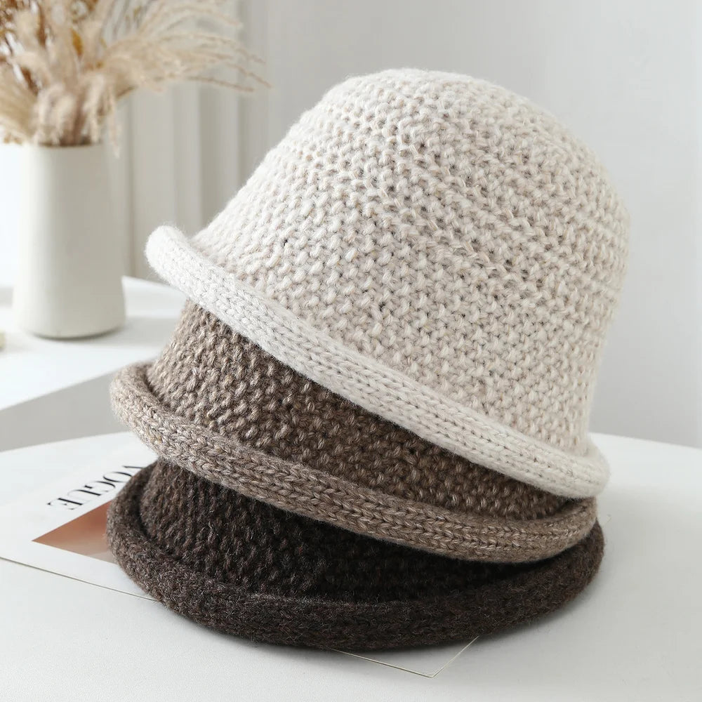Women Chunky Knitted Cloche Hat