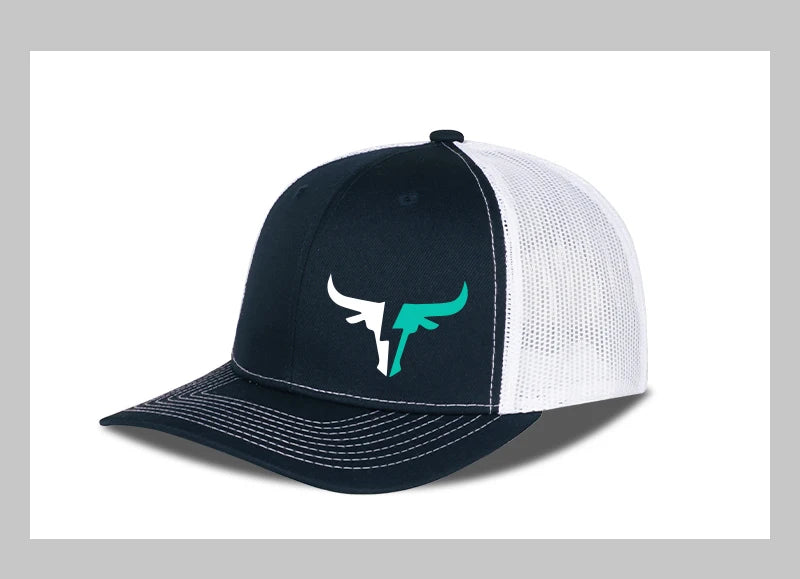 Bulls Logo Printed Mesh Cap Lightweight Breathable Adjustable Sun Hat Unisex Casual Cap