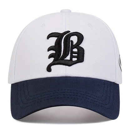 Unisex Gothic Letter FLB Embroidery Baseball Caps Outdoor Adjustable Casual Hats Sunscreen Hat