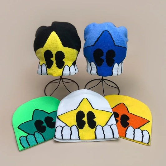 Cartoon Cute Five-Pointed Star Knitted Hats