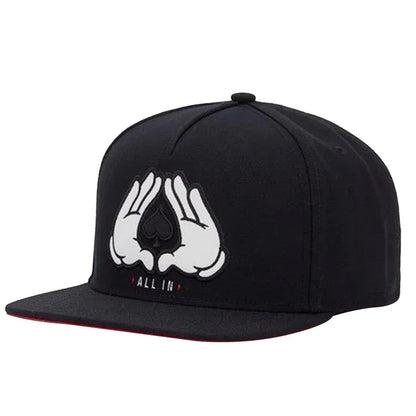 Brooklyn Black Cotton Hip Hop Snapback Hat for Men Women Adult