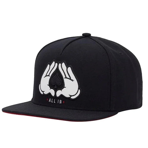Brooklyn Black Cotton Hip Hop Snapback Hat for Men Women Adult