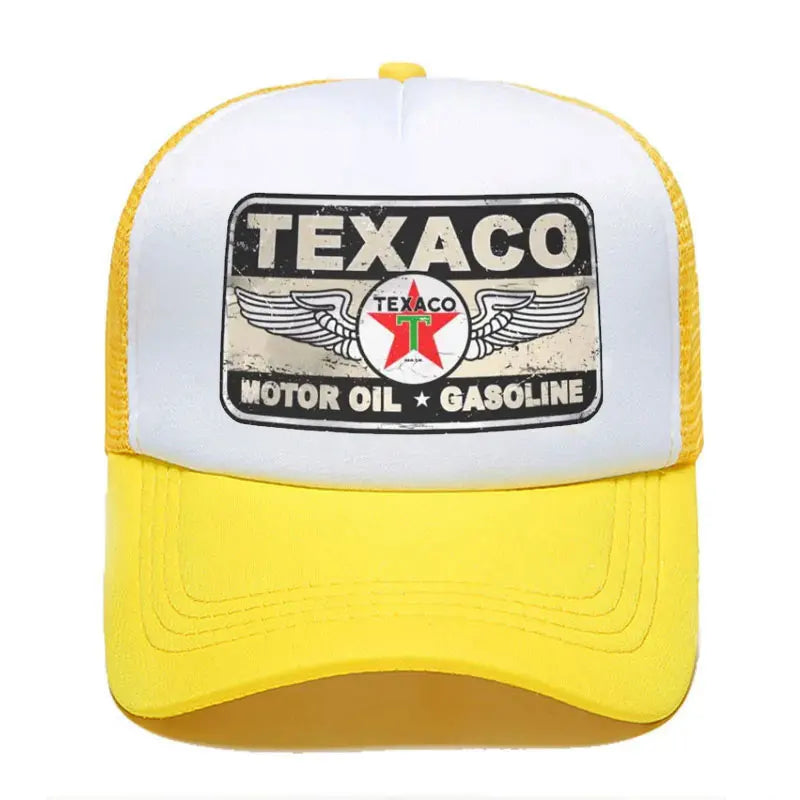 Punk Unisex Vintage Texaco Sign Baseball Cap for Men Women