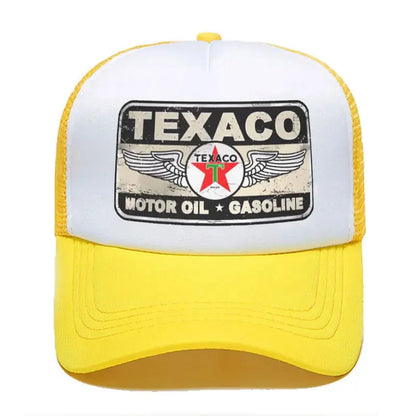 Punk Unisex Vintage Texaco Sign Baseball Cap for Men Women