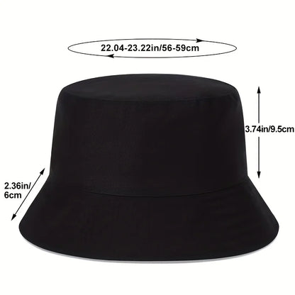 Unisex N86 Label Personality Pu Leather Bucket Hats