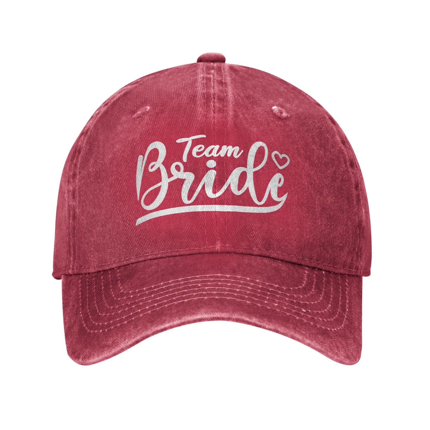 Team Bride Birdal Party Wife to Be Baseball Caps Vintage Distressed