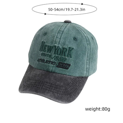 Retro Letter Kids Baseball Cap Fashion Color Block Children Peaked Hat  Sunshade Visors Sport Duck Caps