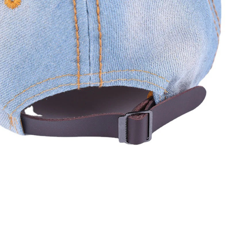 Butterfly Cowboy Baseball Hat Handmade Diamond Duck Tongue Hat