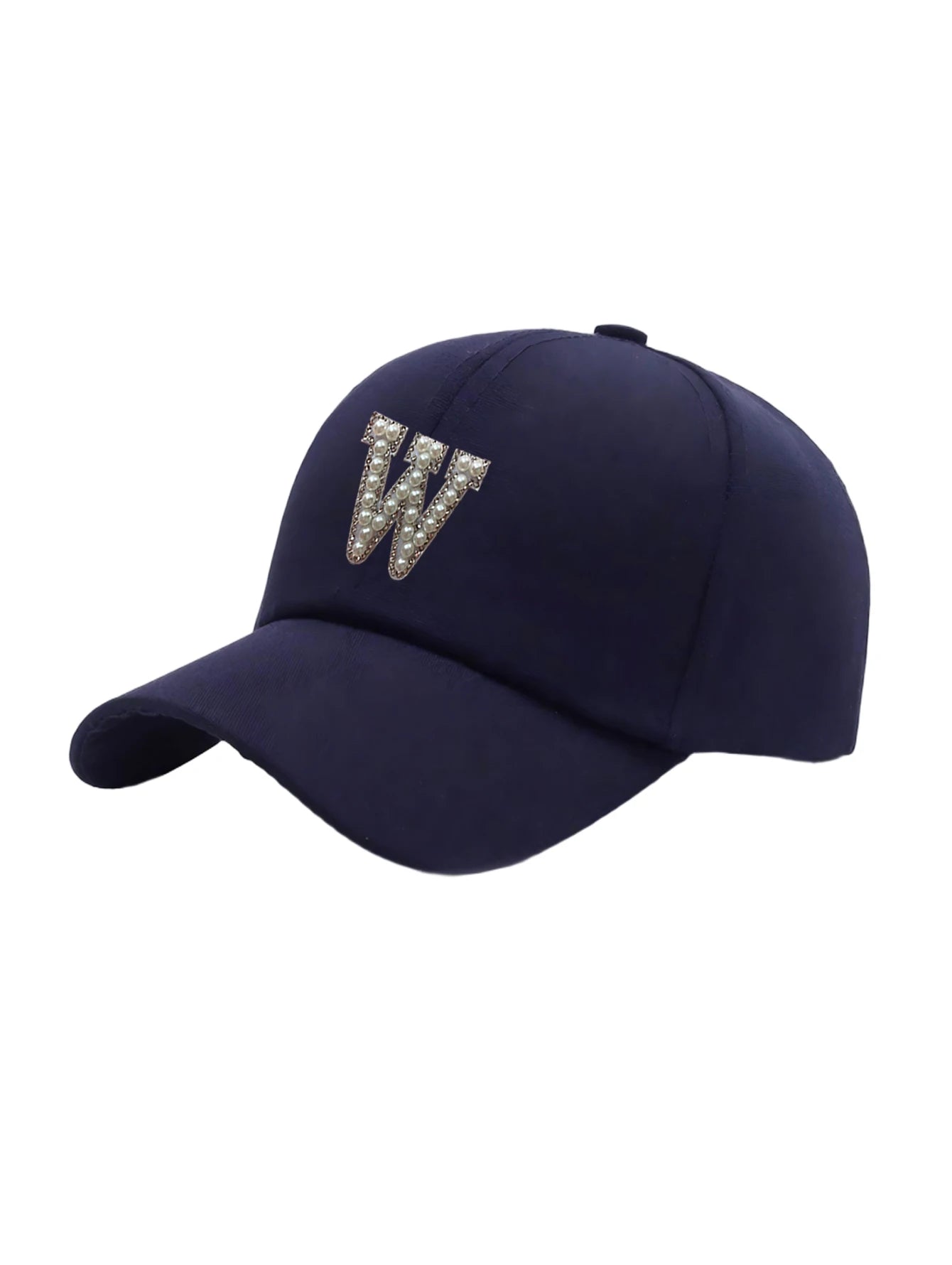 1 Pc Pearl Letter A-Z Women's Couple Woman's Stylish Baseball Cap