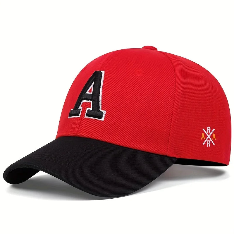 Unisex A Letter Side AR Embroidery Baseball Caps Spring And Autumn