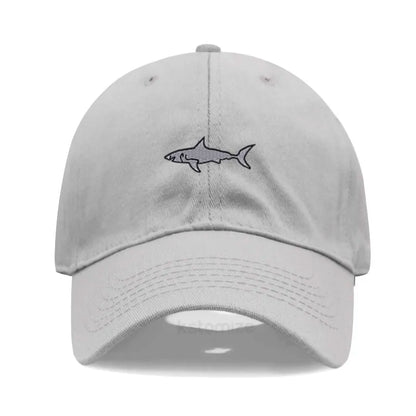 Shark Embroidery Baseball Cap For Men Women