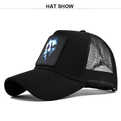 Snapback Caps Summer Breathable Baseball Cap Patch Embroidery Bones Unisex Hip Hop Hats