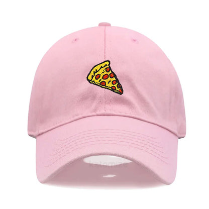 Pizza Embroidered Baseball Cap For Women Men