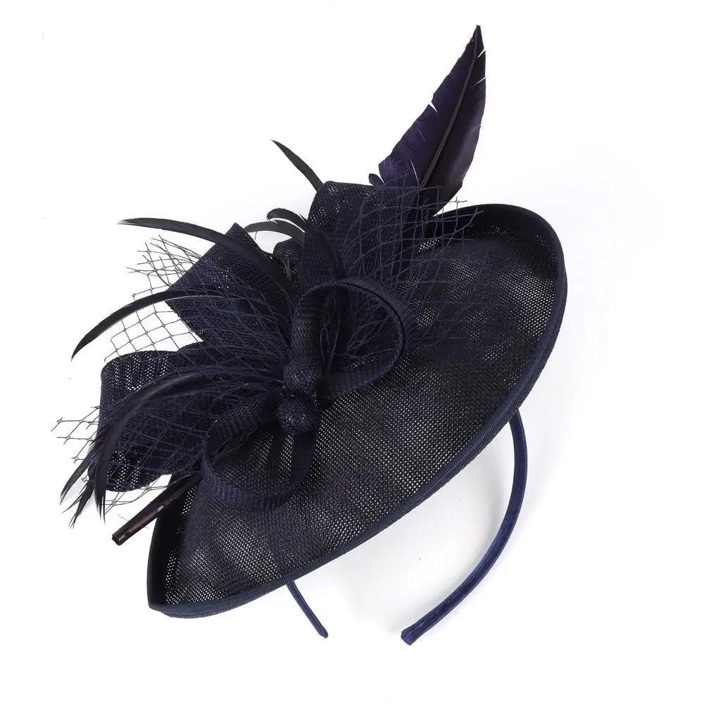 New Flower Feather Tea Party Evening Party Fascinator Hat Mesh Hair Band