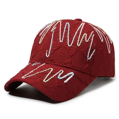 New Quilted Baseball Cap Adjustable