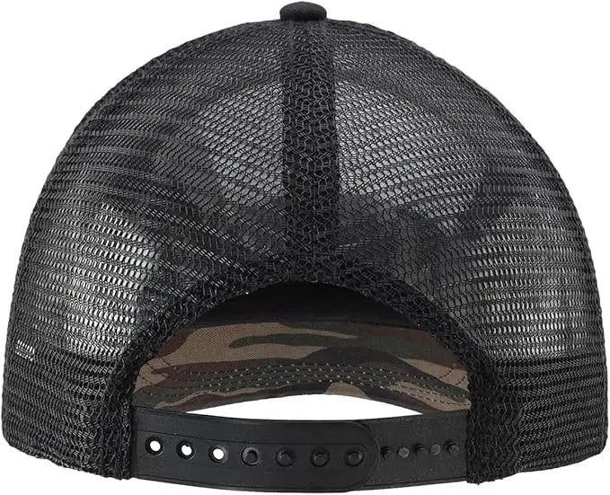 Men's Women Vintage Fashion Adjustable Mesh Trucker Hat