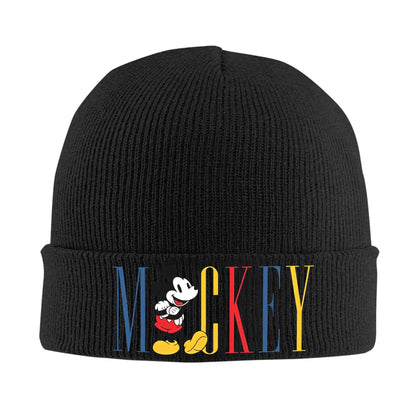 Minnie Mouse Mickey Knitted Caps For Women Men Beanie Winter Hats