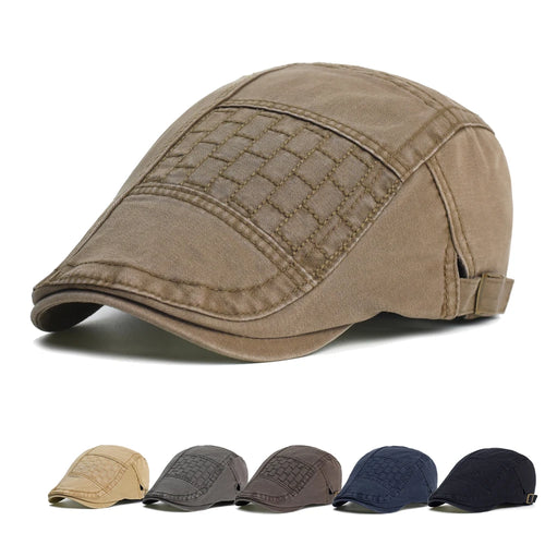 Four Seasons Newsboy Cap Men Women Solid Soft Casual Fashion Beret Hat