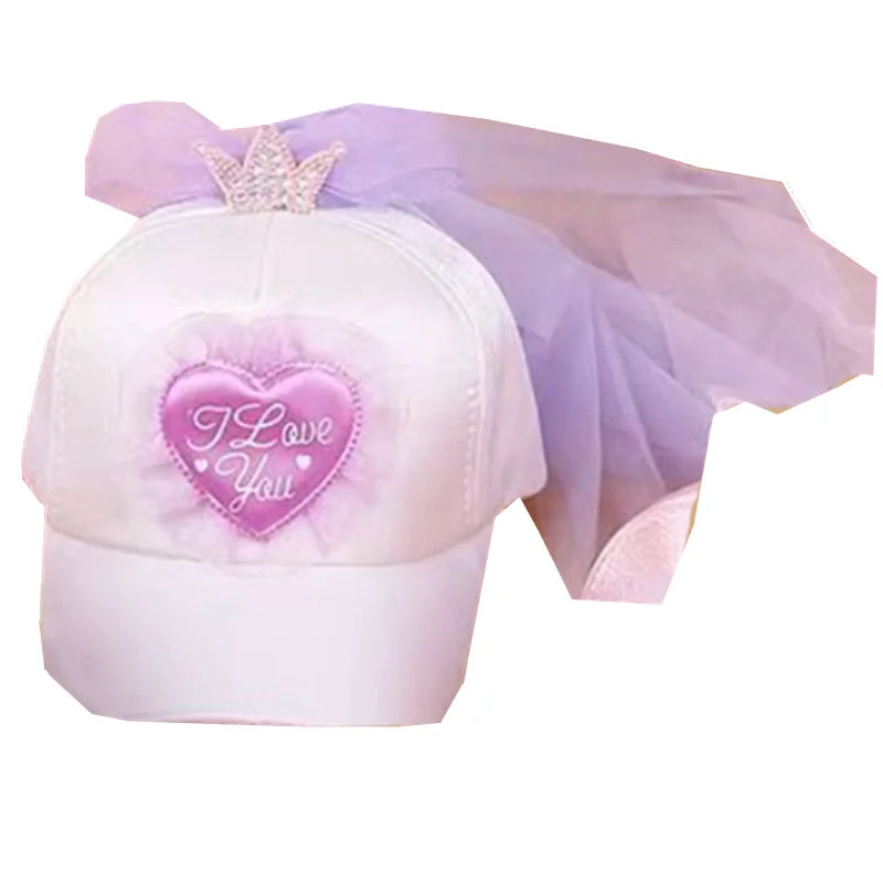 New Cartoon Children Baseball Cap Kids Girls Sun Hat Adjustable