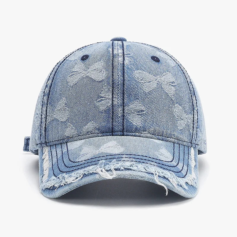 A Vintage-Style Denim Baseball Cap