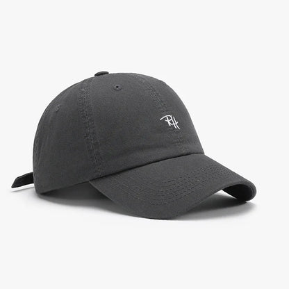 Soft Top Embroidered Letter Men's Breathable Sun Shading Baseball Cap For Outdoor Travel Duckbill Cap