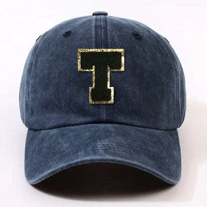 Fashionable 26 Letter Stick Label Hip-Hop Baseball Cap Hat for Men and Women