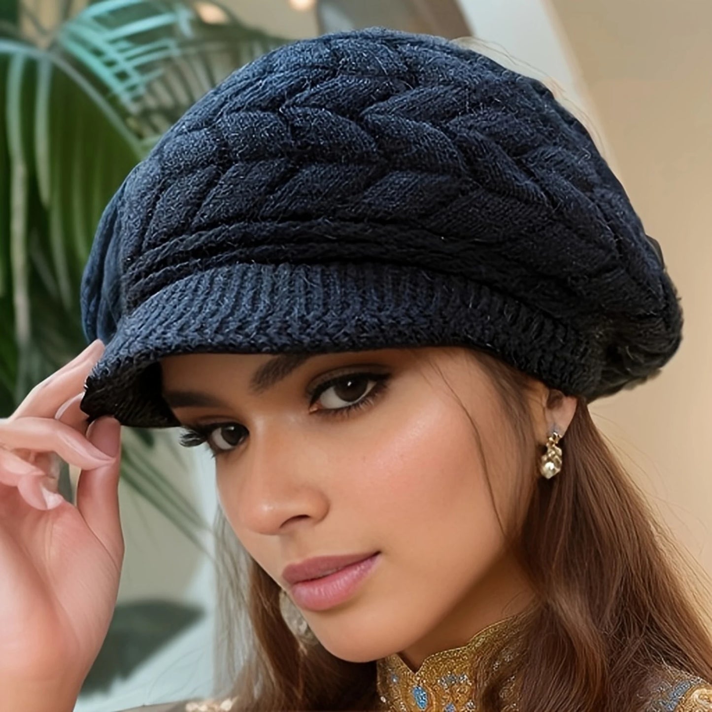 Retro Women's Winter Warm Knitted Cap