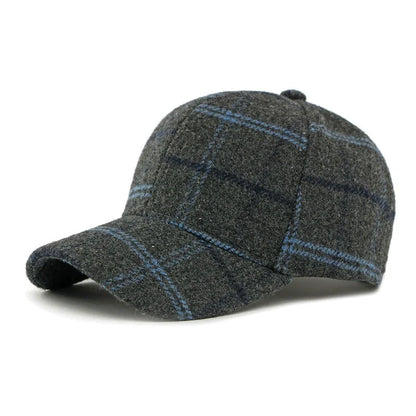 Autumn Winter Polyester Print Warm Casquette Baseball Cap