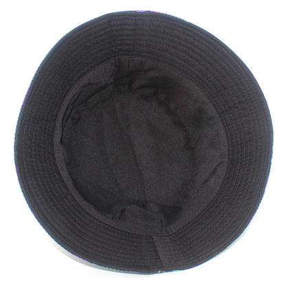 Halloween Neon Bat Moon Print Bucket Hat Unisex Fisherman Cap Spooky Cosplay Decorate Panama Hat