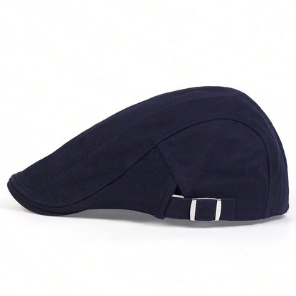 Men Light Board Solid Color Berets Newsboy Caps Hip Hop British Painters Hats Adjustable