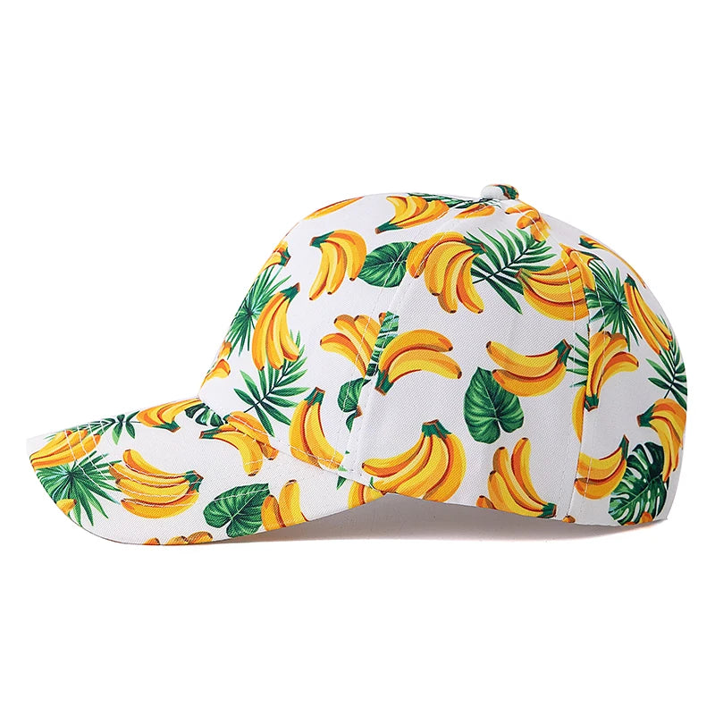 Unisex Summer Baseball Cap Fruit Print Men Women Cap