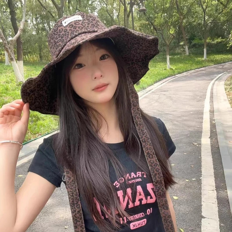 New Fashion Big Brim Long Streamer Bucket Hats