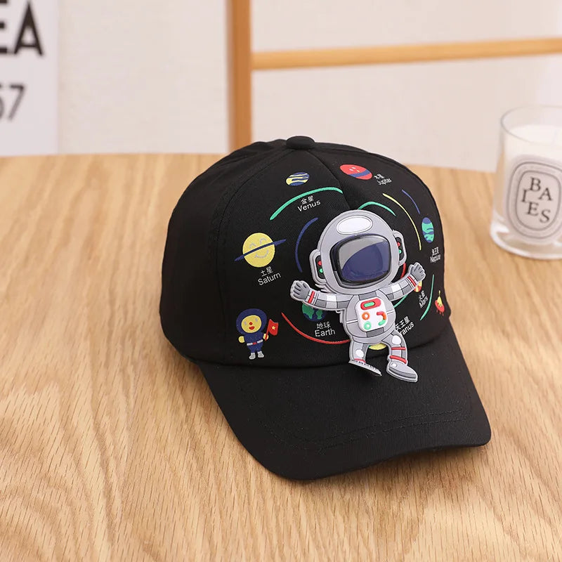 Four Seasons Cotton Cartoon Astronauts Casquette Baseball Cap