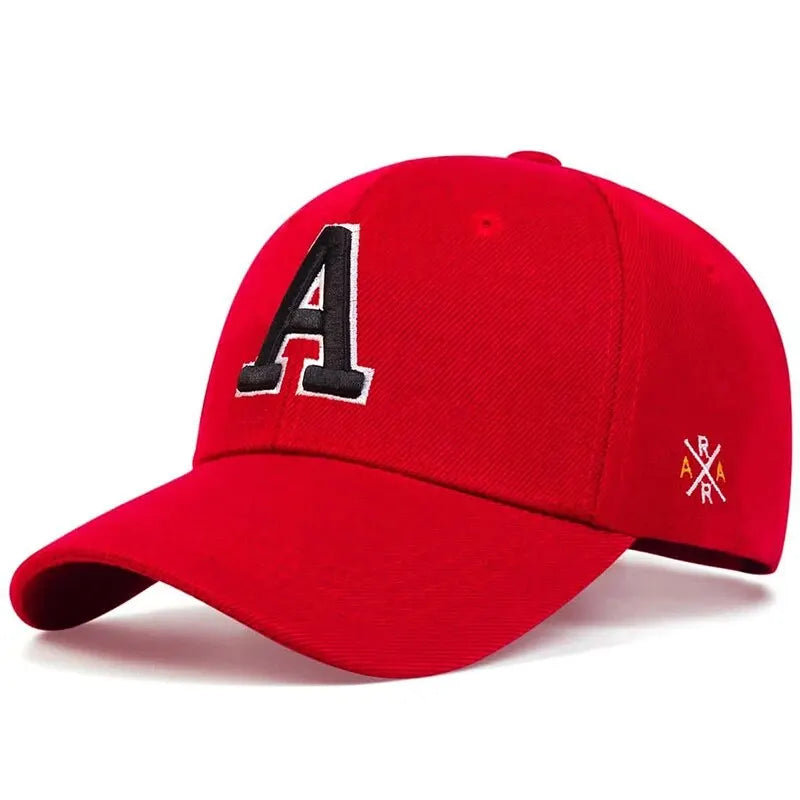 Unisex A Letter Side Ar Embroidery Baseball Caps