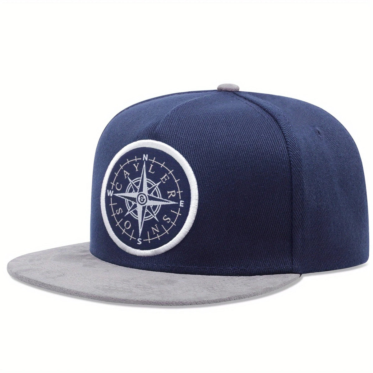 Fashion New NSWE Compass Flat Edge Hat Men Retro Street Hip Hop Hat Women Decorative Color Blocked Hat
