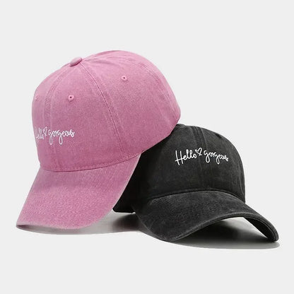 Spring And Summer Cotton Letter Print Casquette Baseball Cap