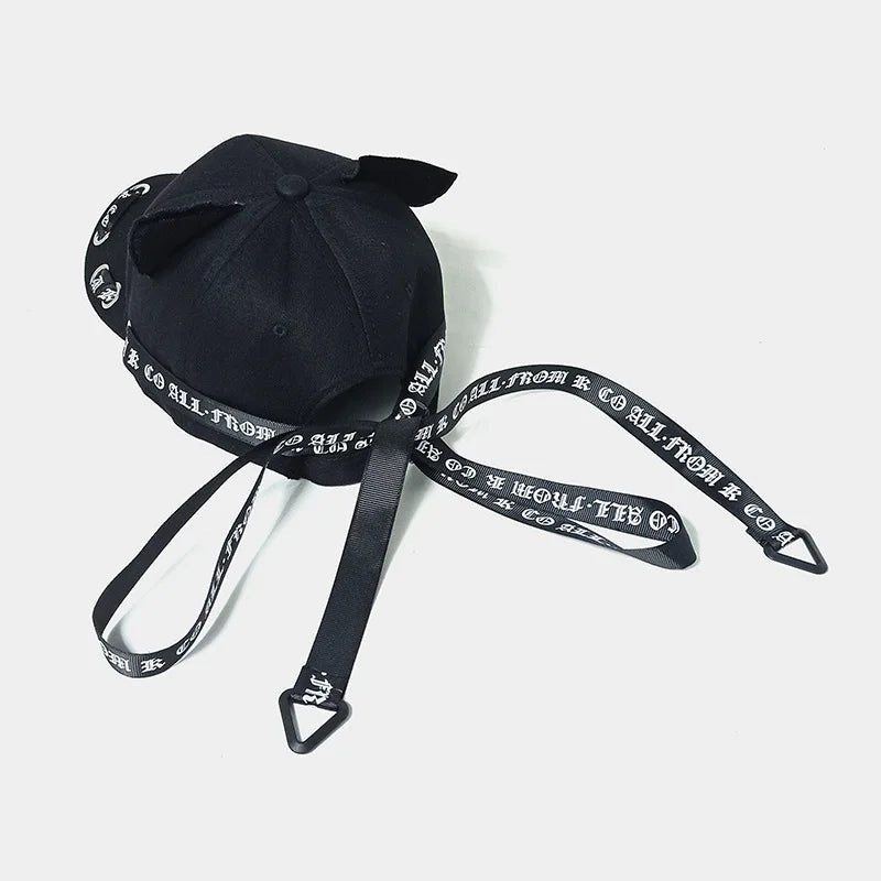 2024 Cute Cat Ears Baseball Cap For Women