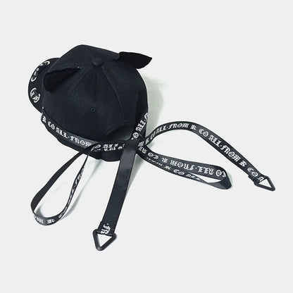 2024 Cute Cat Ears Baseball Cap For Women