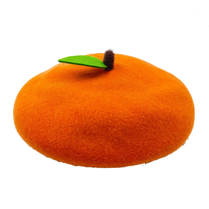 Women Handmade Beret Hat Female Hat Autumn Wool Felt Cloud Painter Cap