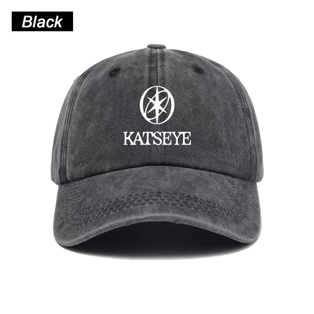 KATSEYE Baseball Cap Washed Printed Trucker Style Unisex Cotton Streetwear Korean Fashion Summer Sun Hat