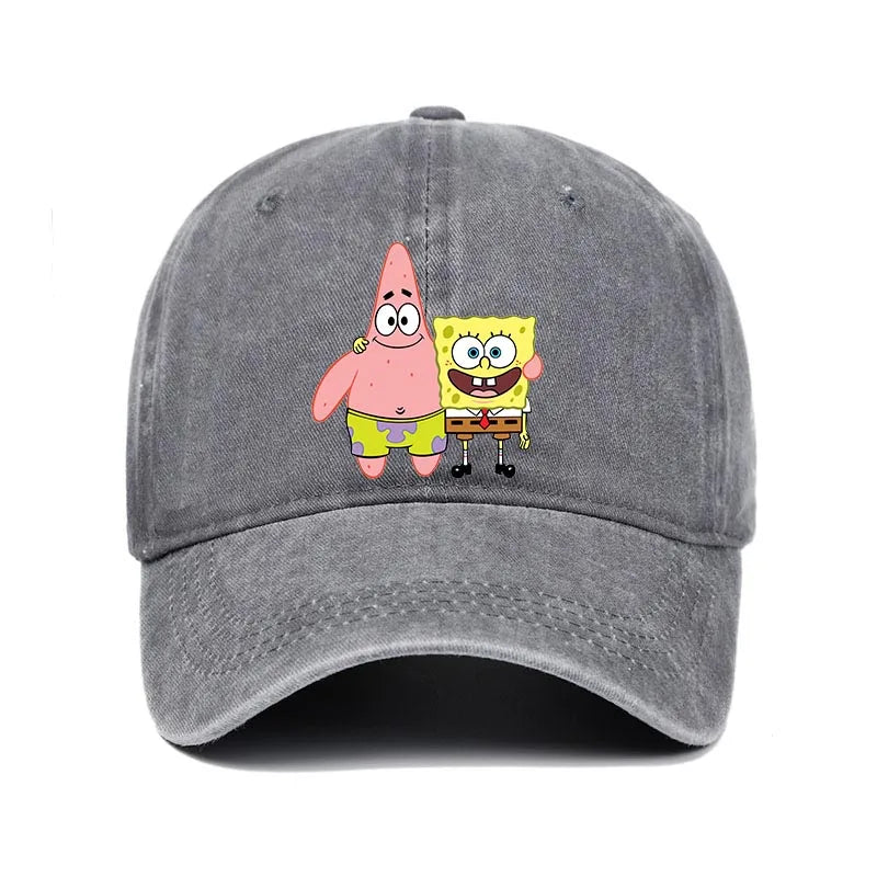 Fashion Cute SpongeBobs Baseball Cap Movie Cartoon Role Adult Men Women