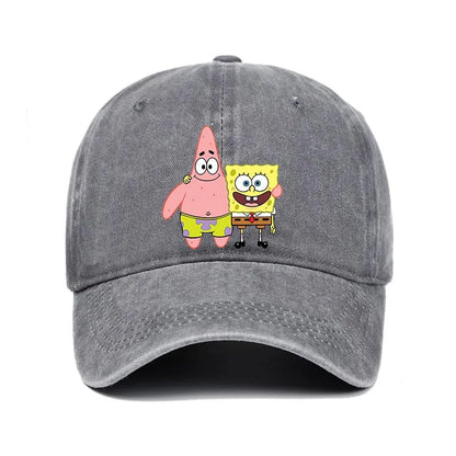 Fashion Cute SpongeBobs Baseball Cap Movie Cartoon Role Adult Men Women