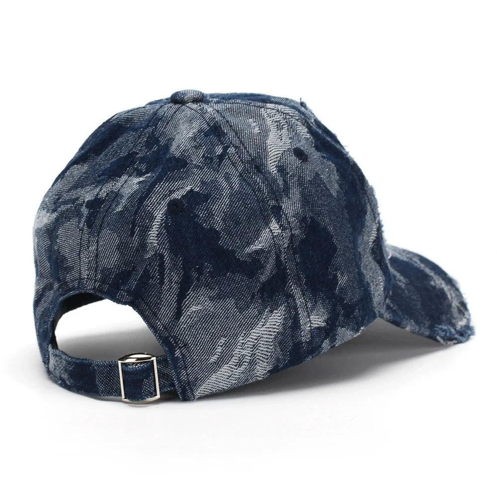 New American Style Ripped Denim Baseball Cap