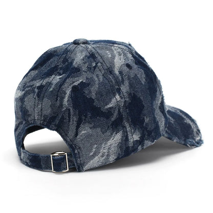 New American Style Ripped Denim Baseball Cap