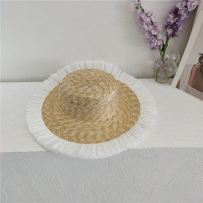 Summer Straw Hat French Elegant Seaside Travel Sun Hat