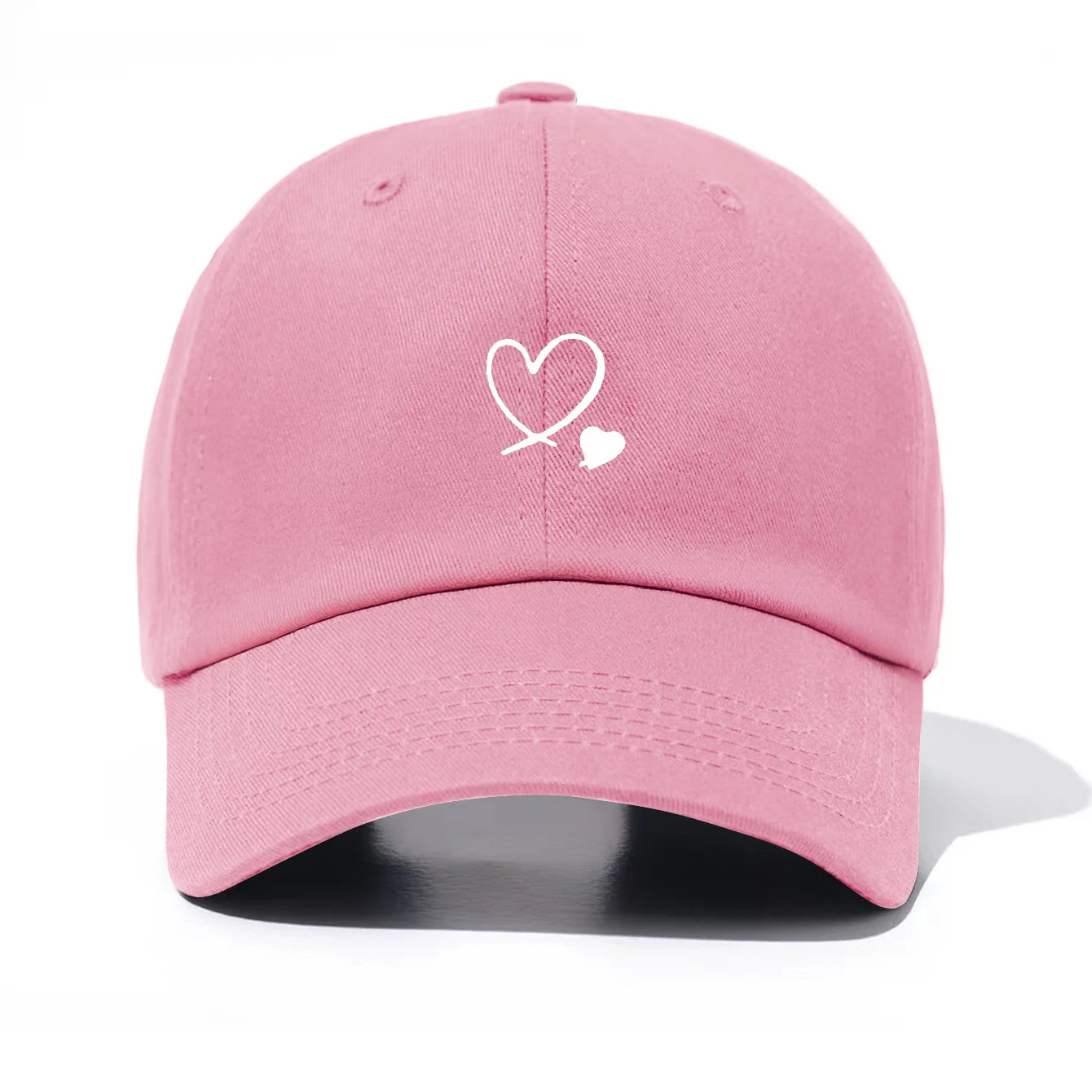 Hearts Print Baseball Cap For Men & Women