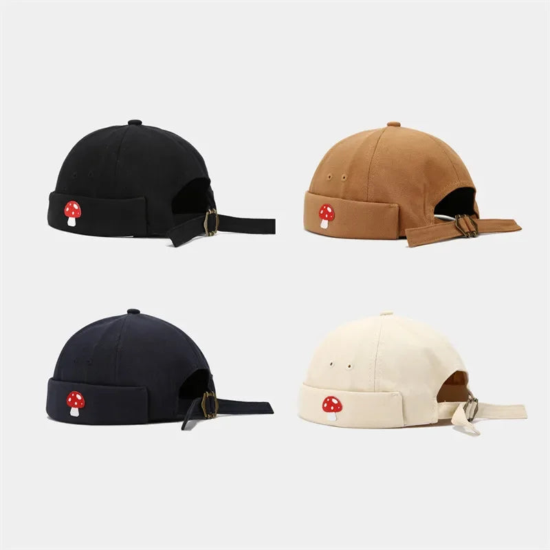 Autumn Cotton Cartoon Docker Cap Brimless Hat Beanie Hats