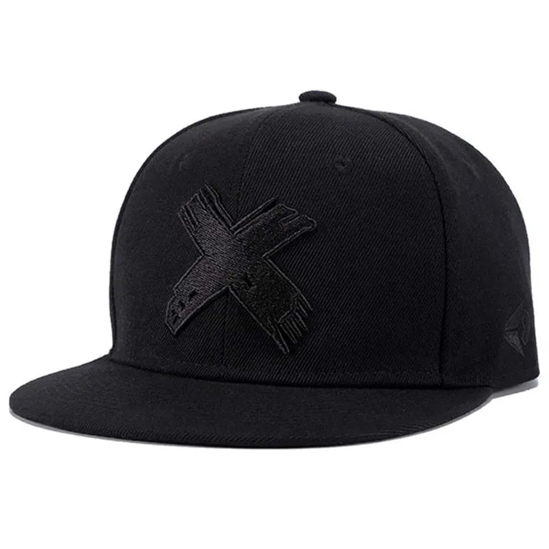 Flat Edge Hat X Embroidered Men's Street Hip Hop Skateboarding Hat Women's