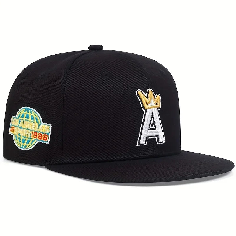 Unisex A letter crown Embroidery Hip-hop Hats Spring Autumn